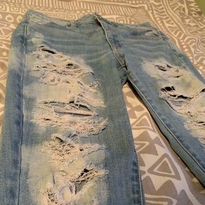 American Eagle distressed skinny jeans
